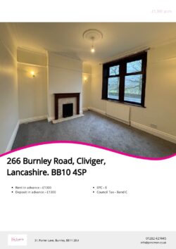 Brochure for Burnley Road, Cliviger